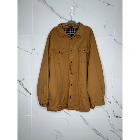 Boulder Creek Trading CoChore Utility Jacket Shaket Flannel Lined Shirt 3XLT - Picture 1 of 6